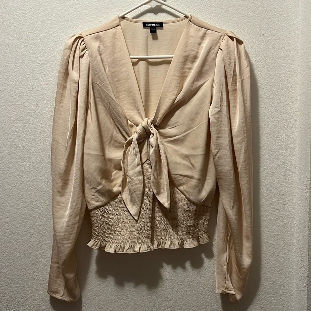 Tie front blouse